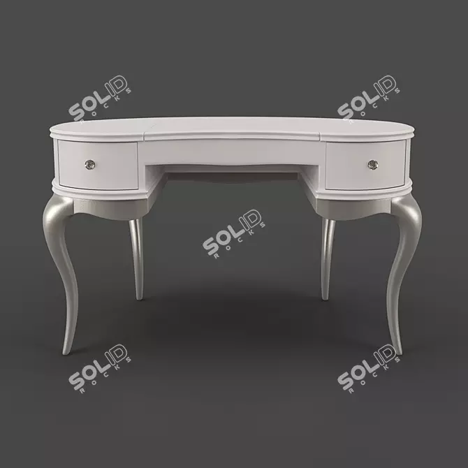 RIMINI White Lacquer Dressing Table by Fratelli Barri 3D model image 2