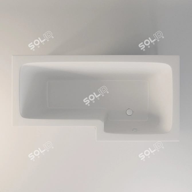 Relisan Options 165x85 R - Acrylic Bathtub 3D model image 2