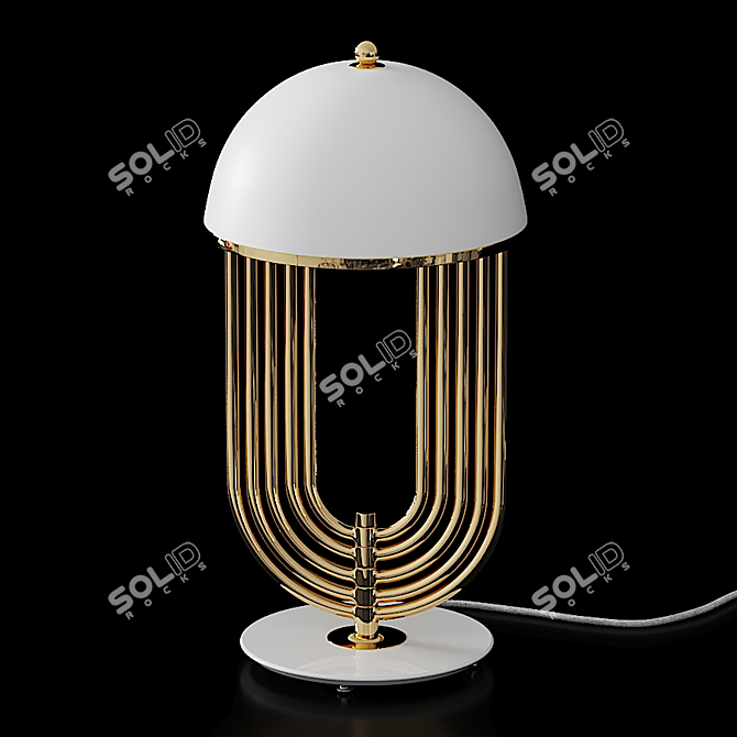 Elegant Turner Table Lamp 3D model image 1