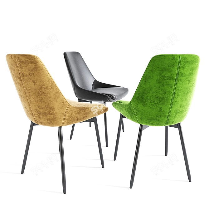 Modern Alfie Dining Chair 02 3D model image 3