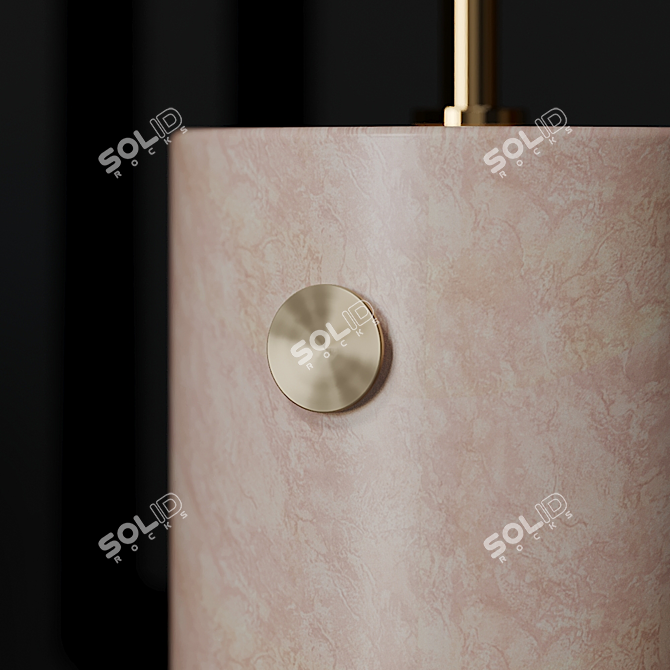 Sleek Modern JWDA Floor Lamp 3D model image 2