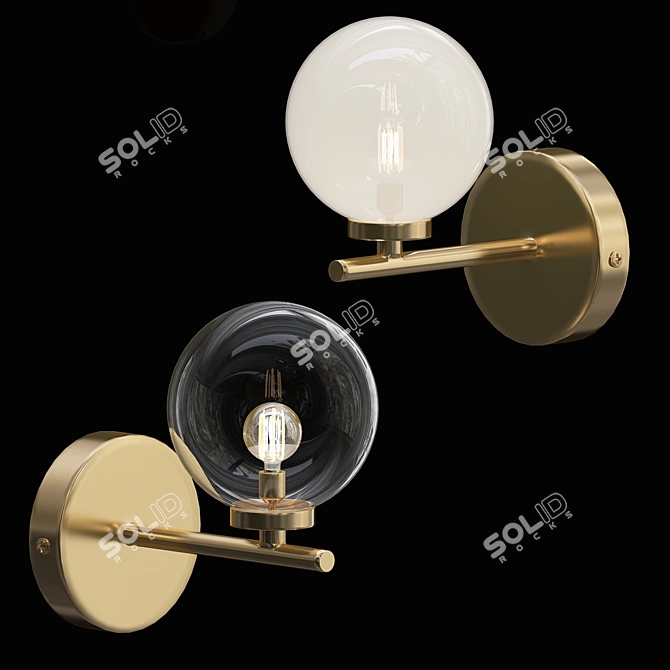 Bubble Chandelier Wall Lamp 3D model image 2