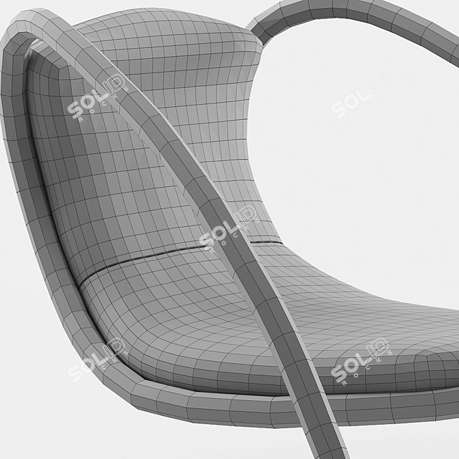 Elegant Luxy Timeless Chair 3D model image 3