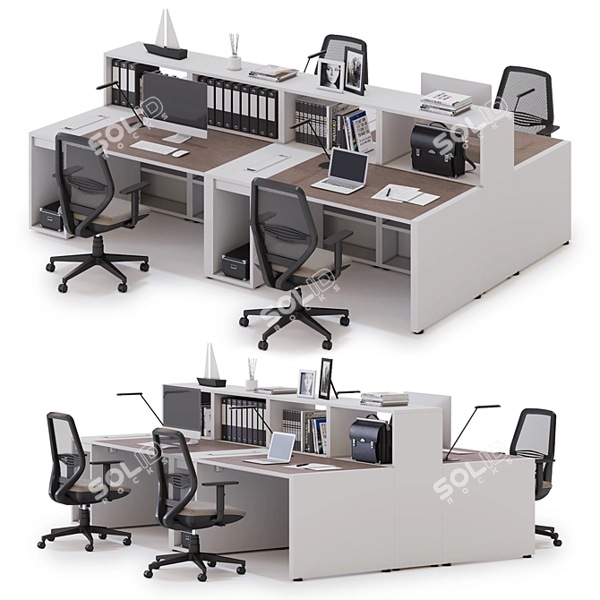 LAS LOGIC v5: Efficient Office Workspace 3D model image 1