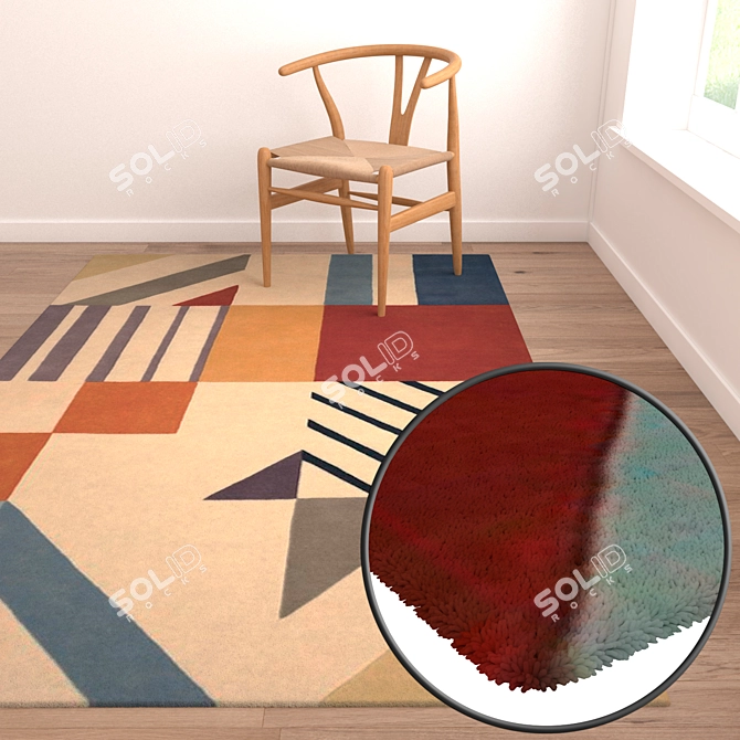 Versatile Carpet Set for Stunning Renders 3D model image 2