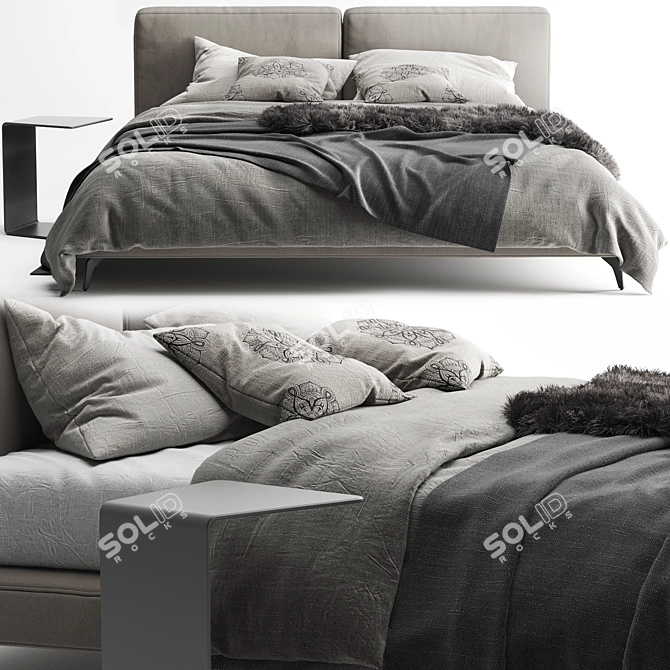 Sleek Italian Design: Ditre Italia Sound Bed 3D model image 2