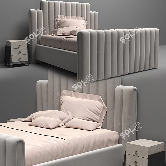 Polar Biear Bed - Luxury and Comfort for Your Bedroom 3D model image 1