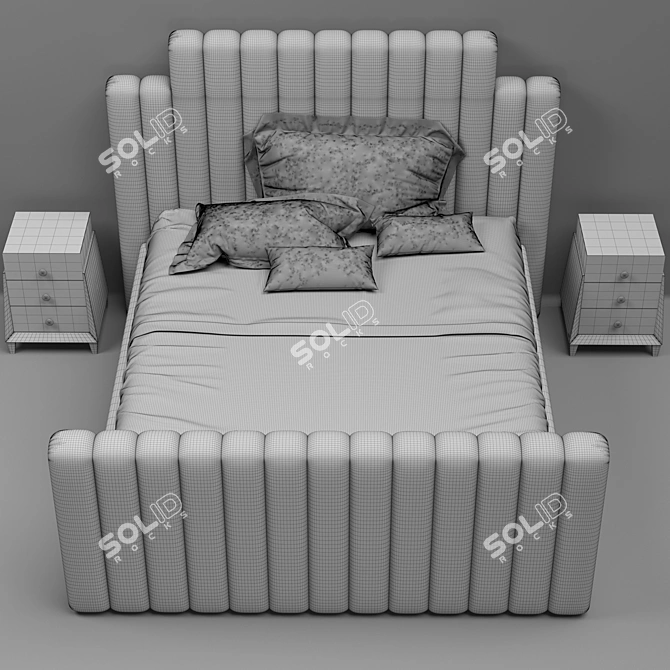 Polar Biear Bed - Luxury and Comfort for Your Bedroom 3D model image 3