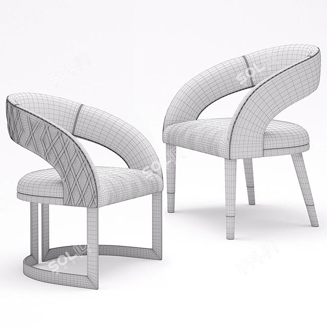 Smania Gatsby Two Chairs 3D model image 3