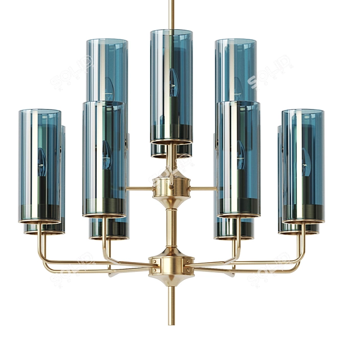 Midcentury Lampatron DELPHY 12 - Sleek Design Lighting 3D model image 1