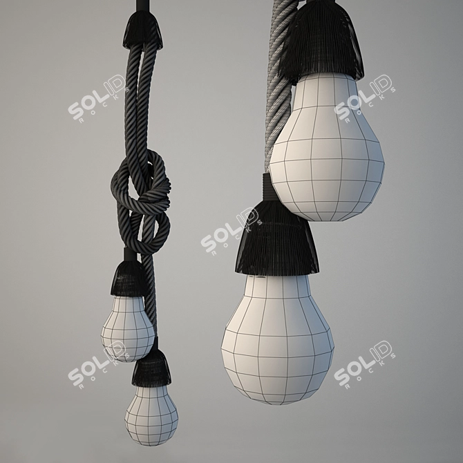 Elegant Canapa Gimbal Light 3D model image 2