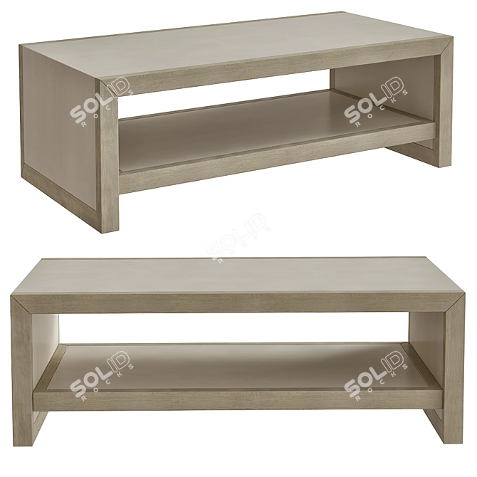 Sleek Axiom Coffee Table 3D model image 1