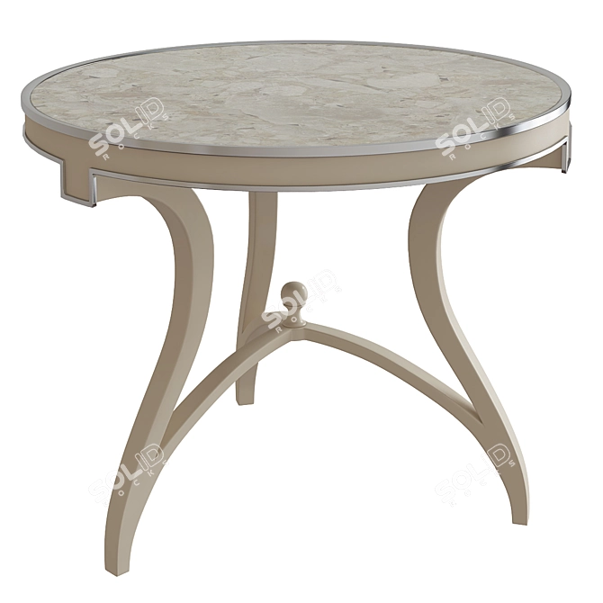 Elegant Side Accent Table 3D model image 1