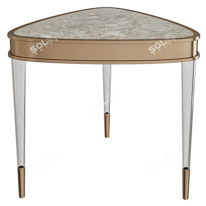 Sleek and Chic End Table 3D model image 1