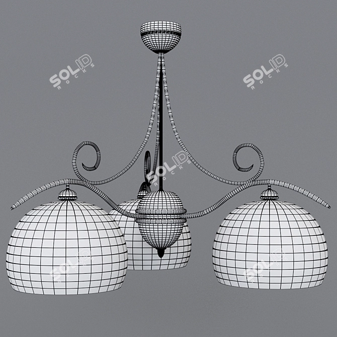 Athena's Grace Chandelier 3D model image 3