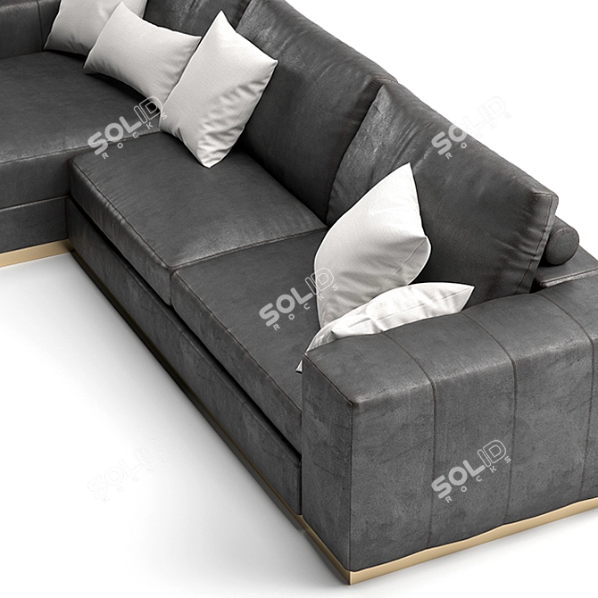 Laskasas Charlie 3-Seater Sofa: Modern Elegance for Your Living Space 3D model image 2