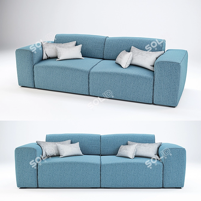 Stylish Pula Sofa - Luxurious & Versatile 3D model image 1