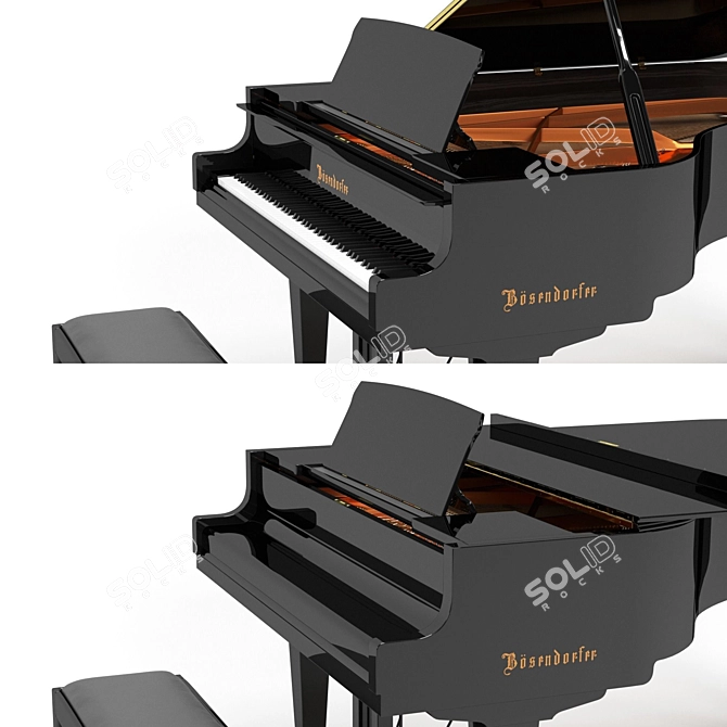 Bosendorfer Grand Piano 200: Masterful Artistry. 3D model image 5