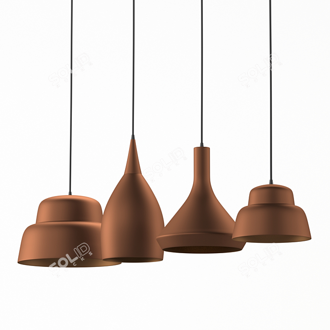 Aldo Bernardi Cappadocia-Suspension Lamps: Aesthetic Lighting Mastery 3D model image 1