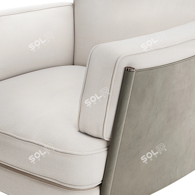 Minotti Shelley Armchair: Luxurious Comfort in Contemporary Design 3D model image 2