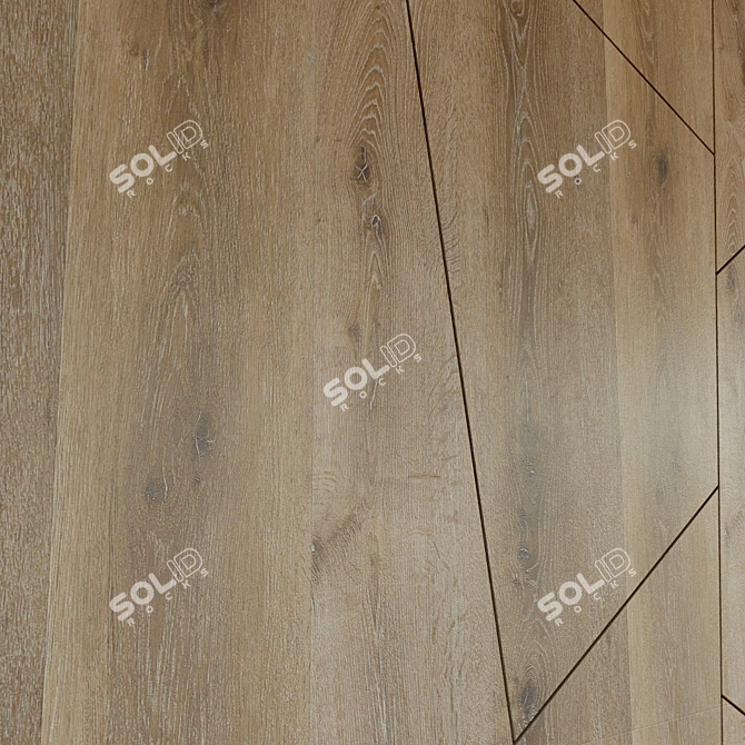 Wooden Decor Wall Panel 3D model image 3