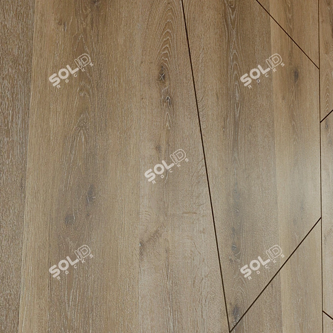 Title: Wooden 3D Wall Panel | Decorative and Lightweight 3D model image 3