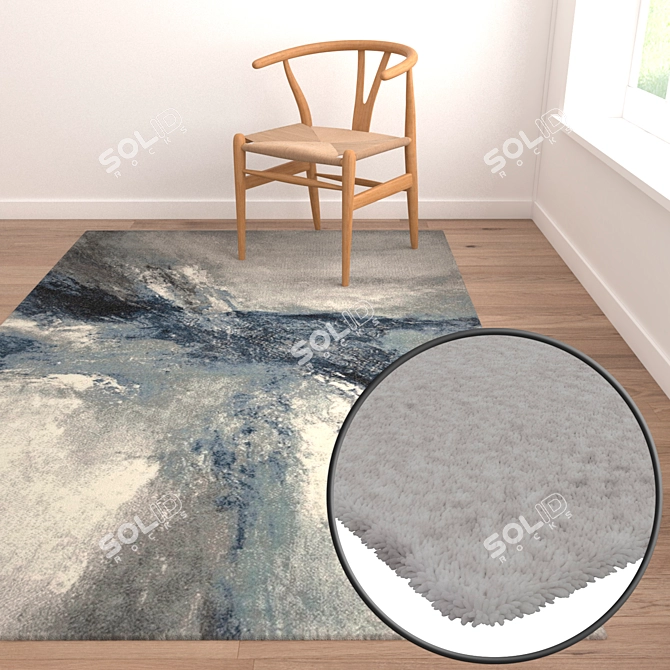 Versatile High-Quality Carpets Set 3D model image 2