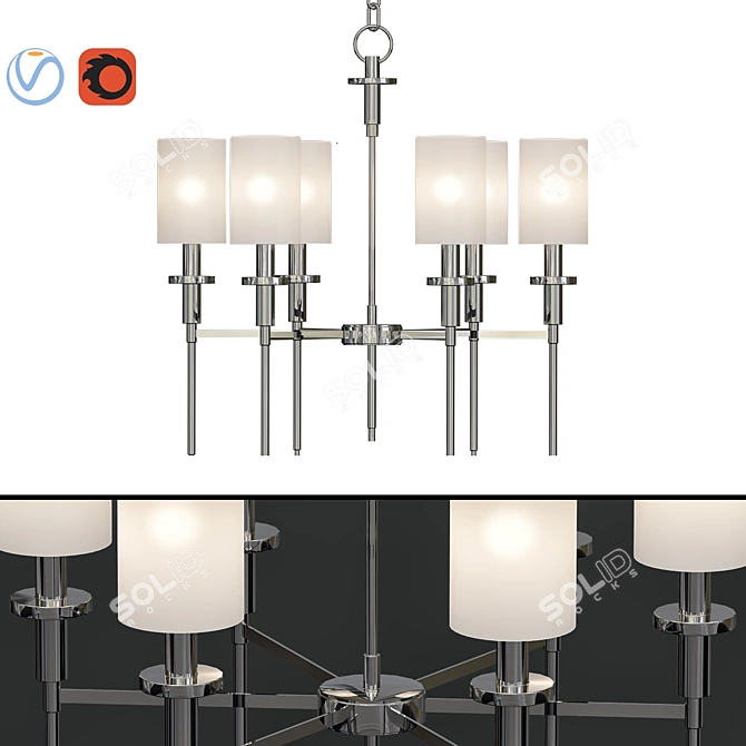 Elegance Redefined: Amherst Chandelier 3D model image 1