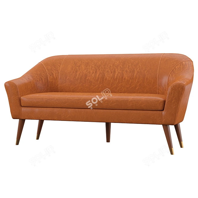 Stylish Elvie Sofa 3D model image 1