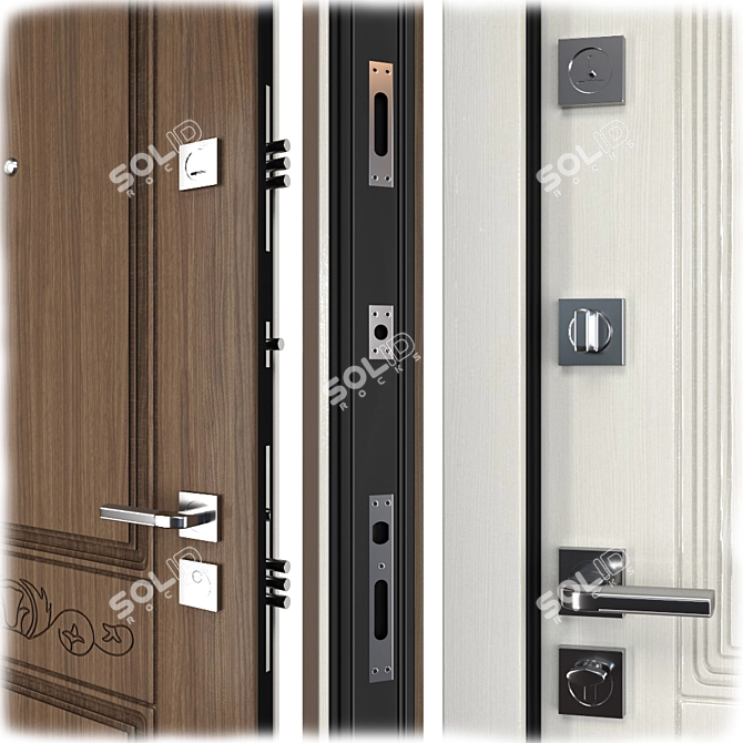 Vezha 2 Metal Entrance Door: Your Frames 3D model image 2