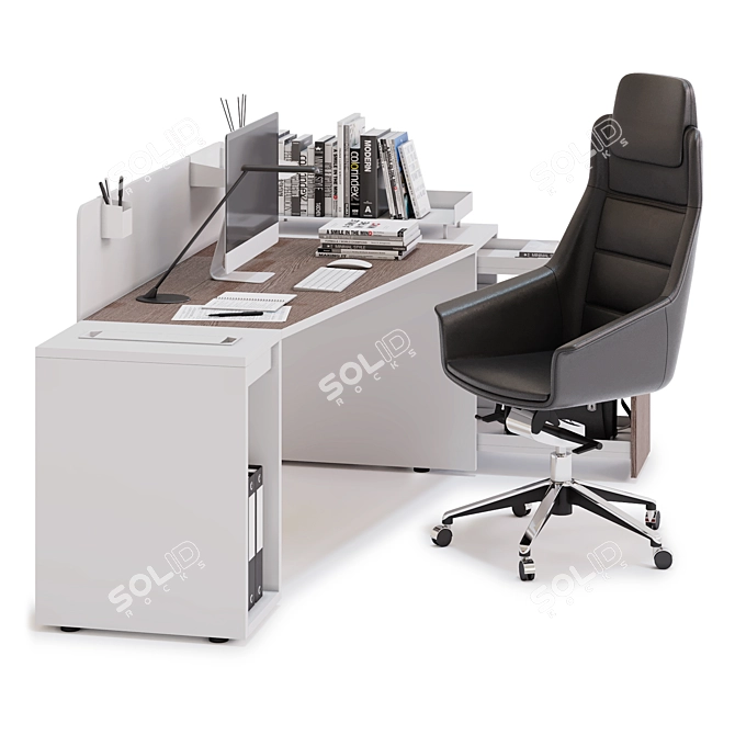 LAS LOGIC Office Workspace Solution 3D model image 1