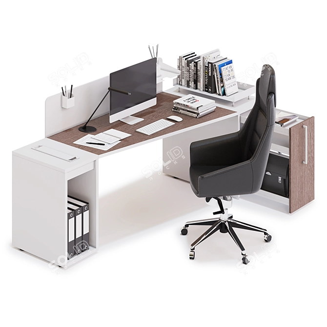 LAS LOGIC Office Workspace Solution 3D model image 2