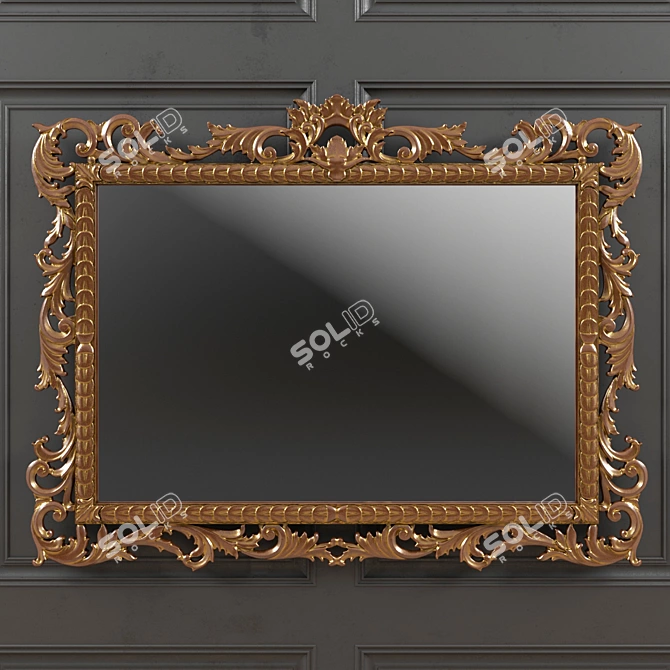 Elegant Bruno Zampa Miror 3D model image 1