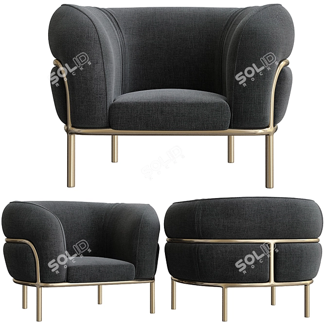 Sophie Armchair by Gallotti & Radice 3D model image 1