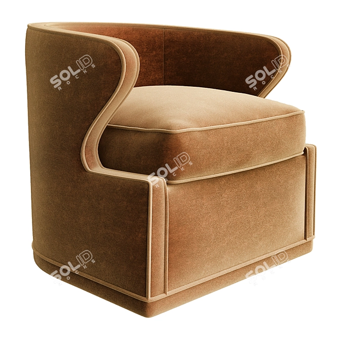 Elegant Eichholtz Dorset Chair 3D model image 1