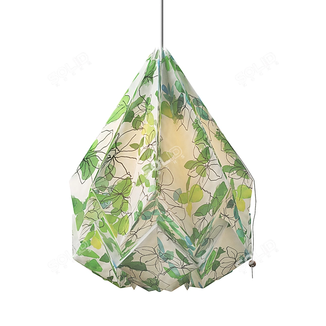 Hikari Origami Pendant Lamp 3D model image 2