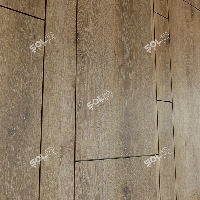 Wooden 3D Wall Panel - Decorative and Lightweight 3D model image 3