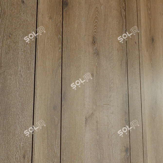 Wooden 3D Wall Panel: Decorative and Lightweight 3D model image 3