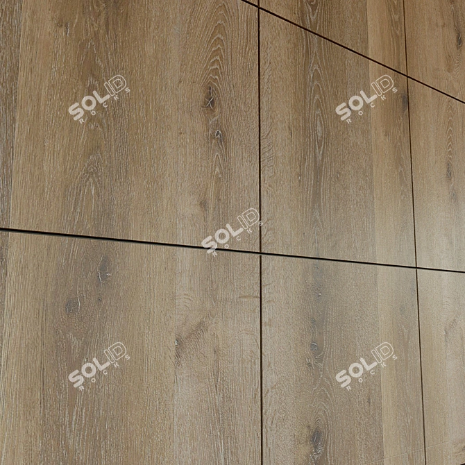 Title: Wooden Wall: 3D Panel for Decor 3D model image 3