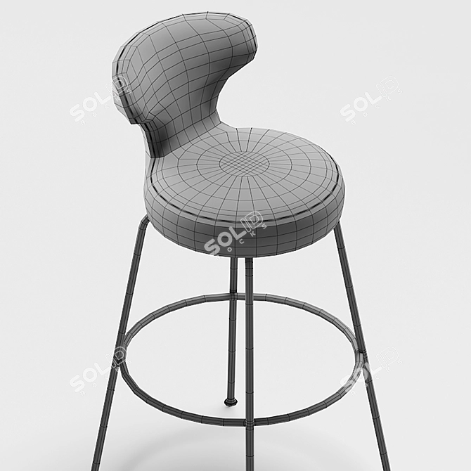 Modern B&B Italia High Stool 3D model image 3