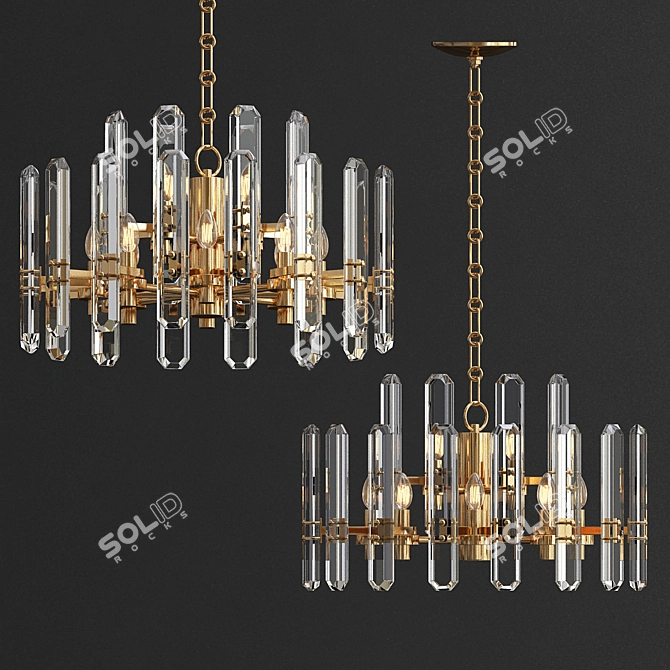 ImperiumLoft Bonnington Chandelier 3D model image 1