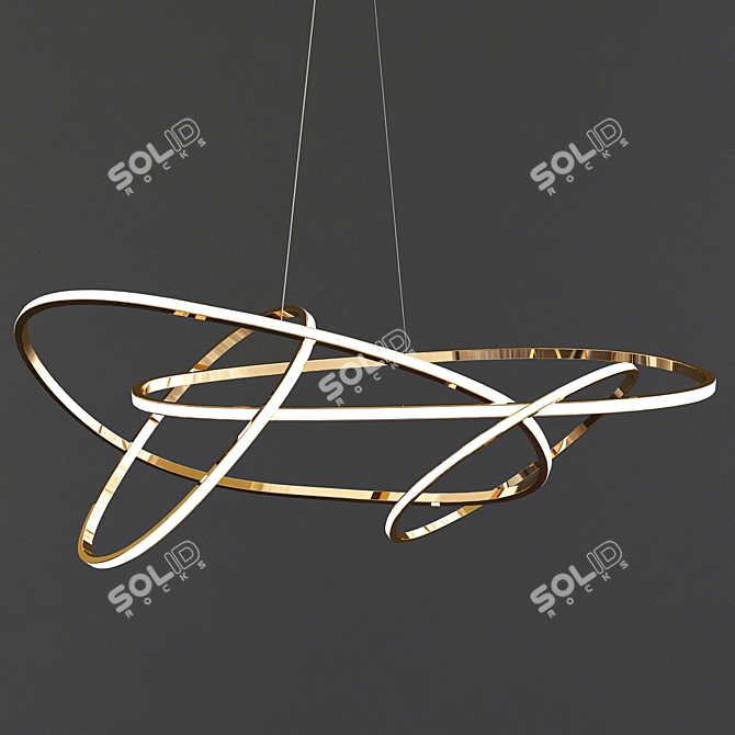 Luxurious Illuminate: Exclusive Chandelier Collection 3D model image 3