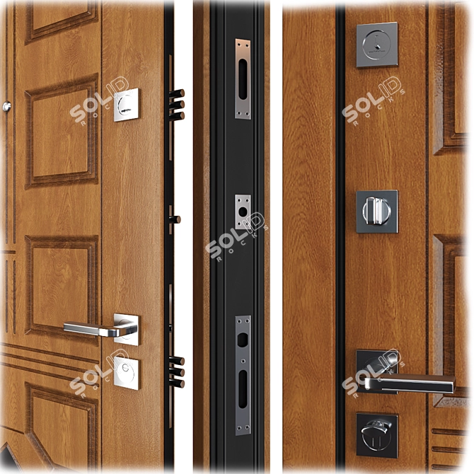 Bezha Metal Entrance Door: Your Frame 3D model image 2