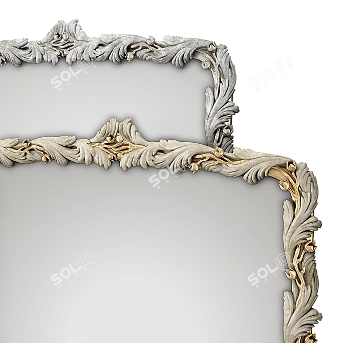 Artisan Handcrafted Catalina Mirror 3D model image 2