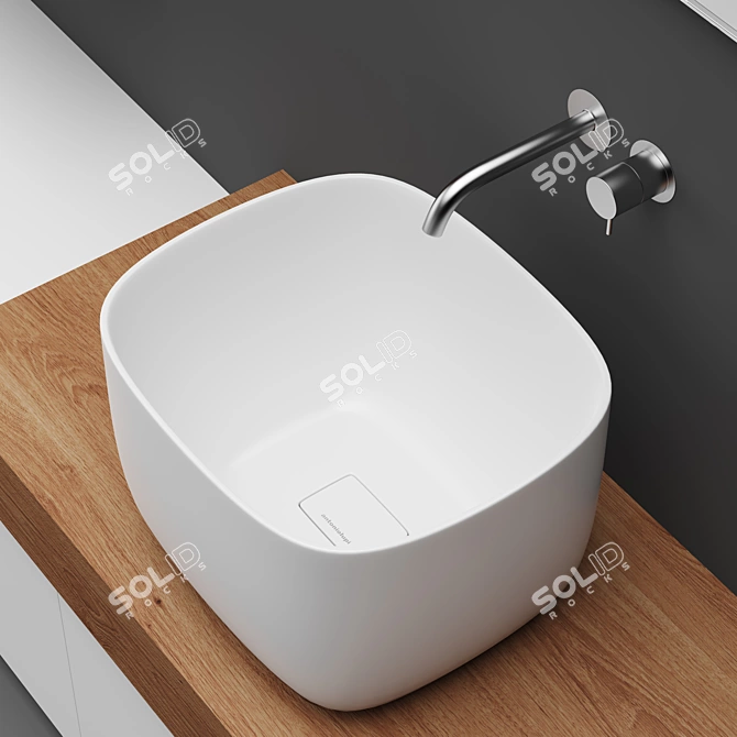 Elegant Arcom Soul Bathroom Set 3D model image 2