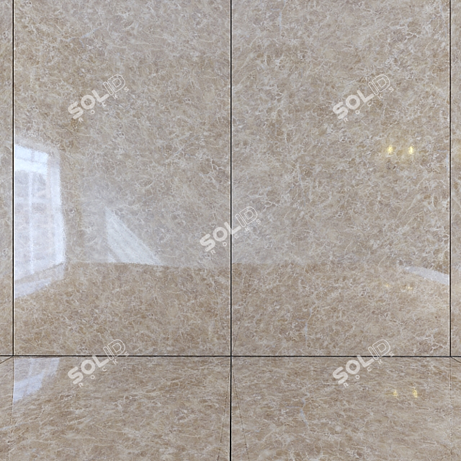 Sleek Marble Material 3D model image 1