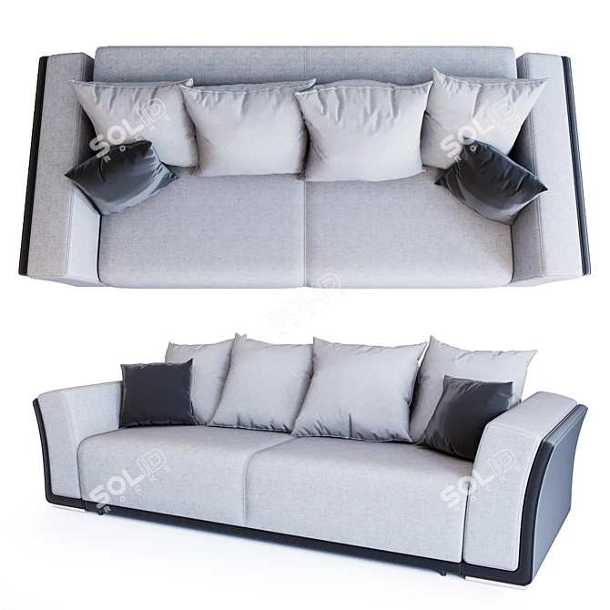 Convertible Sofa Mackenzie - Stylish Multi-purpose Furniture 3D model image 2