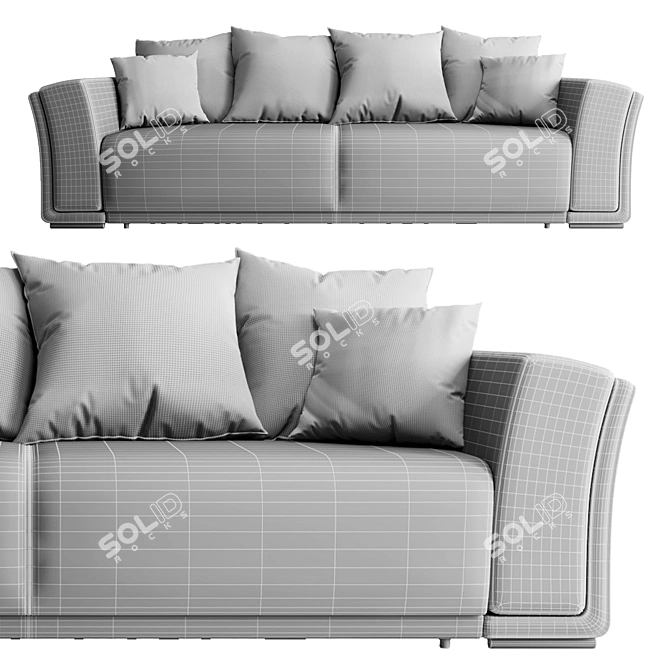 Convertible Sofa Mackenzie - Stylish Multi-purpose Furniture 3D model image 3