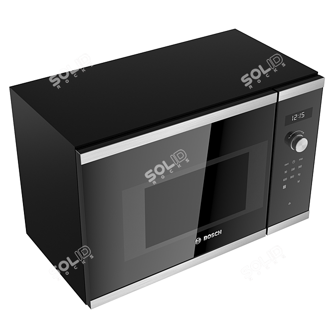  Bosch BFL524MS0 Built-in Microwave: Sleek and Convenient 3D model image 2