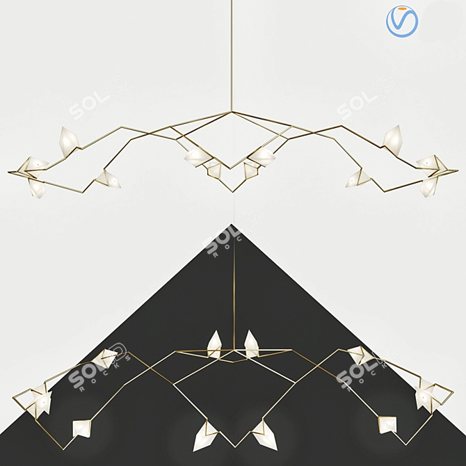 Illuminate your space with Zora Lighting 3D model image 1